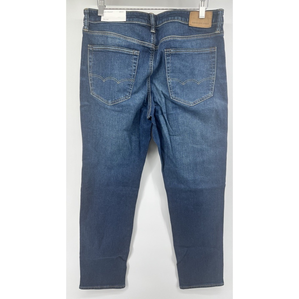 American Eagle Slim Straight Airflex+ Jeans Tagged 34/32 Actual 36/31 New - Picture 4 of 7